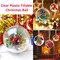 20Pcs 80mm Christmas Ball Ornaments Clear Plastic Fillable Christmas Ball 3.15'' DIY Craft Ornaments,Shatterproof Xmas Tree Hanging Balls Decorations for Holiday, Wedding, Birthday, Christmas Decor